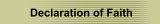 Declaration of Faith